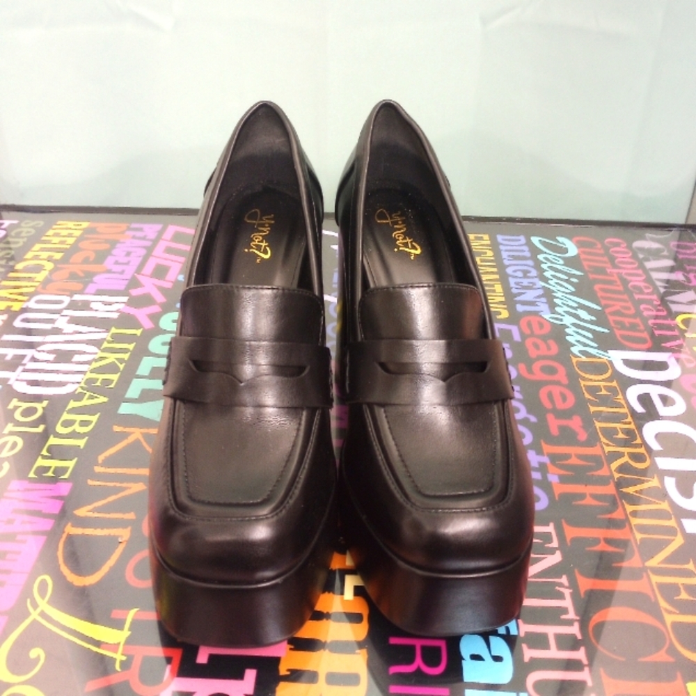 Black Platform Loafers
